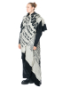 RUNDHOLZ DIP, knit scarf with newspaper print 2242807703