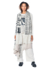 RUNDHOLZ DIP, knit scarf with newspaper print 2242807703