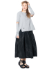 PLUSLAVIE PLÜ, voluminous long skirt BUTTON UP SKIRT