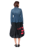 PLUSLAVIE PLÜ, wrap skirt FLOWER MESH ON