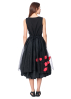 PLUSLAVIE PLÜ, wrap skirt FLOWER MESH ON