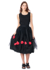 PLUSLAVIE PLÜ, wrap skirt FLOWER MESH ON