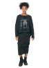 RUNDHOLZ  BLACK  LABEL, skirt with written prints 2243440312