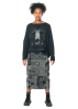 RUNDHOLZ  BLACK  LABEL, skirt with written prints 2243440312