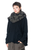 RUNDHOLZ  BLACK  LABEL, knit scarf with statement print 2243467705