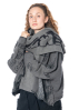 RUNDHOLZ  BLACK  LABEL, knit scarf with statement print 2243467705