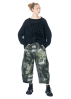 RUNDHOLZ  BLACK  LABEL, Camouflage sieben Achtel Hose 2243600102