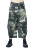 RUNDHOLZ  BLACK  LABEL, Camouflage sieben Achtel Hose 2243600102