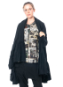 RUNDHOLZ  BLACK  LABEL, one-size cotton coat with peplum and print 2233641212