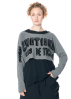 RUNDHOLZ  BLACK  LABEL, cropped sweater with letter print 2243720706