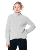 annette görtz, knit sweater FERRY with neckline zip