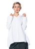 PLUSLAVIE PLÜ, lässige Bluse mit Kapuze A PLEATED BLOUSE