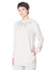 KEDZIOREK, casual sweater with a sophisticated neckline 5134-T