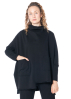 KEDZIOREK, stylish sweater with stand-up collar 5132