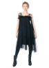 KEDZIOREK, stylisches transparentes Kleid mit cut-outs 5150