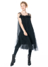 KEDZIOREK, stylisches transparentes Kleid mit cut-outs 5150