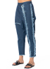 KEDZIOREK, linen pants in jeans-style 5267