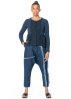 KEDZIOREK, linen pants in jeans-style 5267