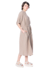 SoSUE, Leinenkleid COWBOY BUTTON DRESS LINEN