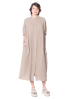 SoSUE, Leinenkleid COWBOY BUTTON DRESS LINEN