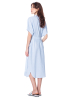 SoSUE, COWBOY BUTTON DRESS LINEN