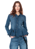 PLUSLAVIE PLÜ, fitted denim jacket LA BELLE DENIM