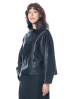 annette görtz, Leather Jacket SALMA with Stand-Up Collar - Nobananas - Image 1