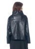 annette görtz, Leather Jacket SALMA with Stand-Up Collar - Nobananas - Image 2