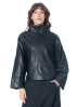 annette görtz, Leather Jacket SALMA with Stand-Up Collar - Nobananas - Image 4