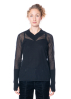 annette görtz, transparent sweater AIR with v-neckline