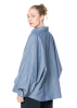 SoSUE, oversize denim blouse ANTONIA with wide sleeves