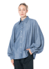 SoSUE, oversize denim blouse ANTONIA with wide sleeves