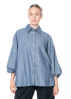 SoSUE, oversize denim blouse ANTONIA with wide sleeves