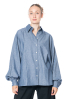 SoSUE, oversize denim blouse ANTONIA with wide sleeves