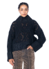 annette görtz, wool sweater ART in cable knit pattern