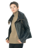 annette görtz, boxy leather jacket BLIND with collar 