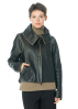 annette görtz, boxy leather jacket BLIND with collar 