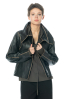 annette görtz, boxy leather jacket BLIND with collar 