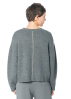 HENRY CHRIST, casual cashmere sweater with rib knit details