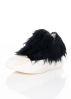 DRKSHDW by Rick Owens, cosy lace up sneaker with fur application