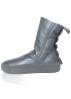 PURO, flat lambskin sneaker with platform WINTER METAL