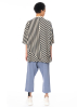 DRKSHDW by Rick Owens,  oversize striped shirt with pentagram