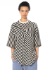 DRKSHDW by Rick Owens, oversize striped shirt with pentagram