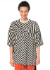 DRKSHDW by Rick Owens, futuristic oversized shirt with pentagram