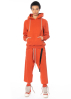 DRKSHDW by Rick Owens, casual pants with drawstring in Orange