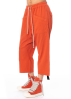DRKSHDW by Rick Owens, casual pants with drawstring in Orange