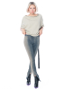 DRKSHDW by Rick Owens, slim fit leggings in stretch with front slits