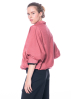 KIMONORAIN, reversible jacket with batwing sleeves in Camelia