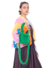HOPE MACAULAY, Emerald Green Crossbody Colossal Knit Bag
