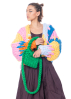 HOPE MACAULAY, Emerald Green Crossbody Colossal Knit Bag